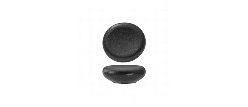 Gemini Black Piatto Stone Cm.11x10,4x4h