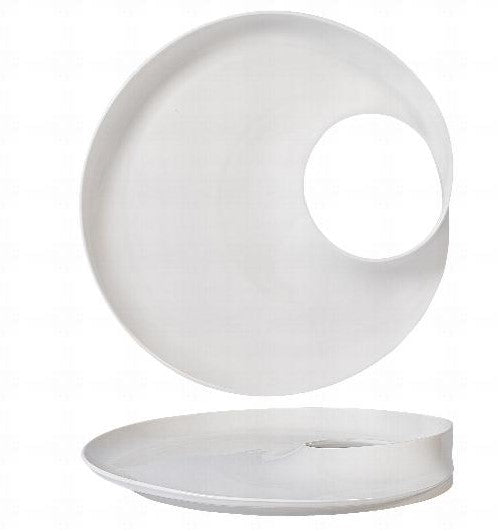 Essentia Magnesium Hole Piatto Presentazione Cm.26x25