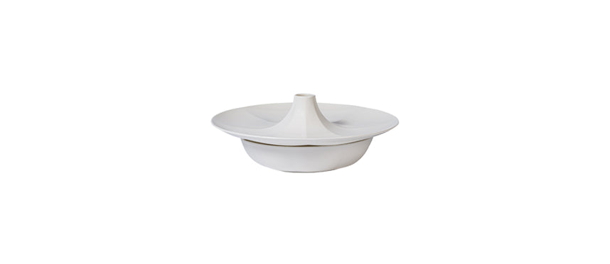 Magnesium Seafood Vassoio Con Coppa Vulcano Cm.31,5