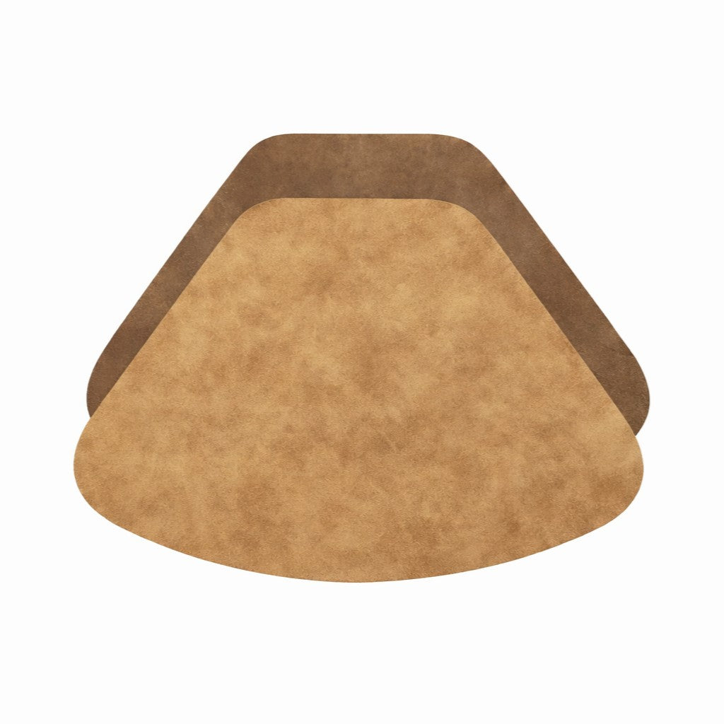 Suede Tovaglietta Double Face Marrone Cm.48x32