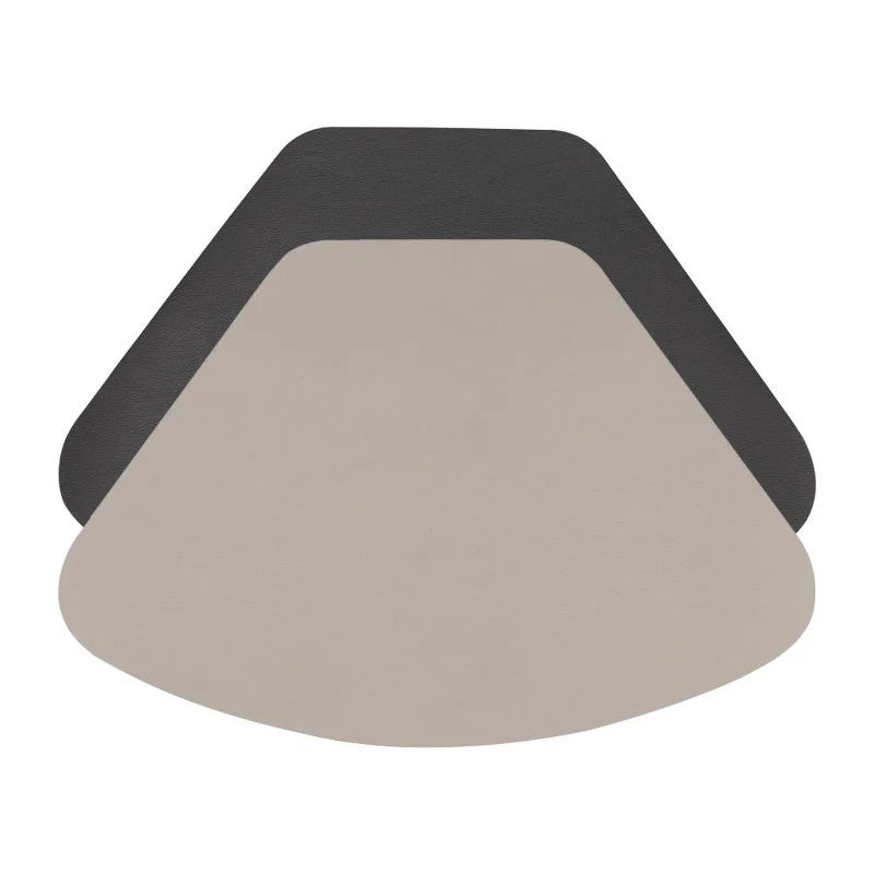 Suede Tovaglietta Double Face Nera/beige Cm.48x32