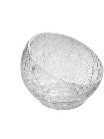 Crackle Coppetta Inclinata E Decorata In Vetro Cm.9,5