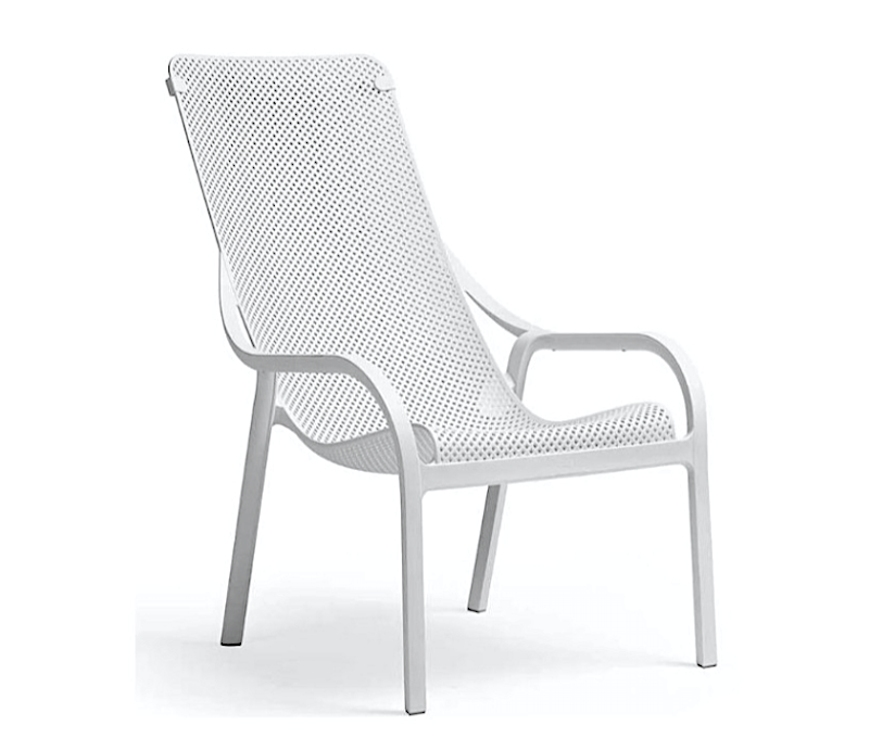 Net Lounge Poltrona H.42cm Bianco