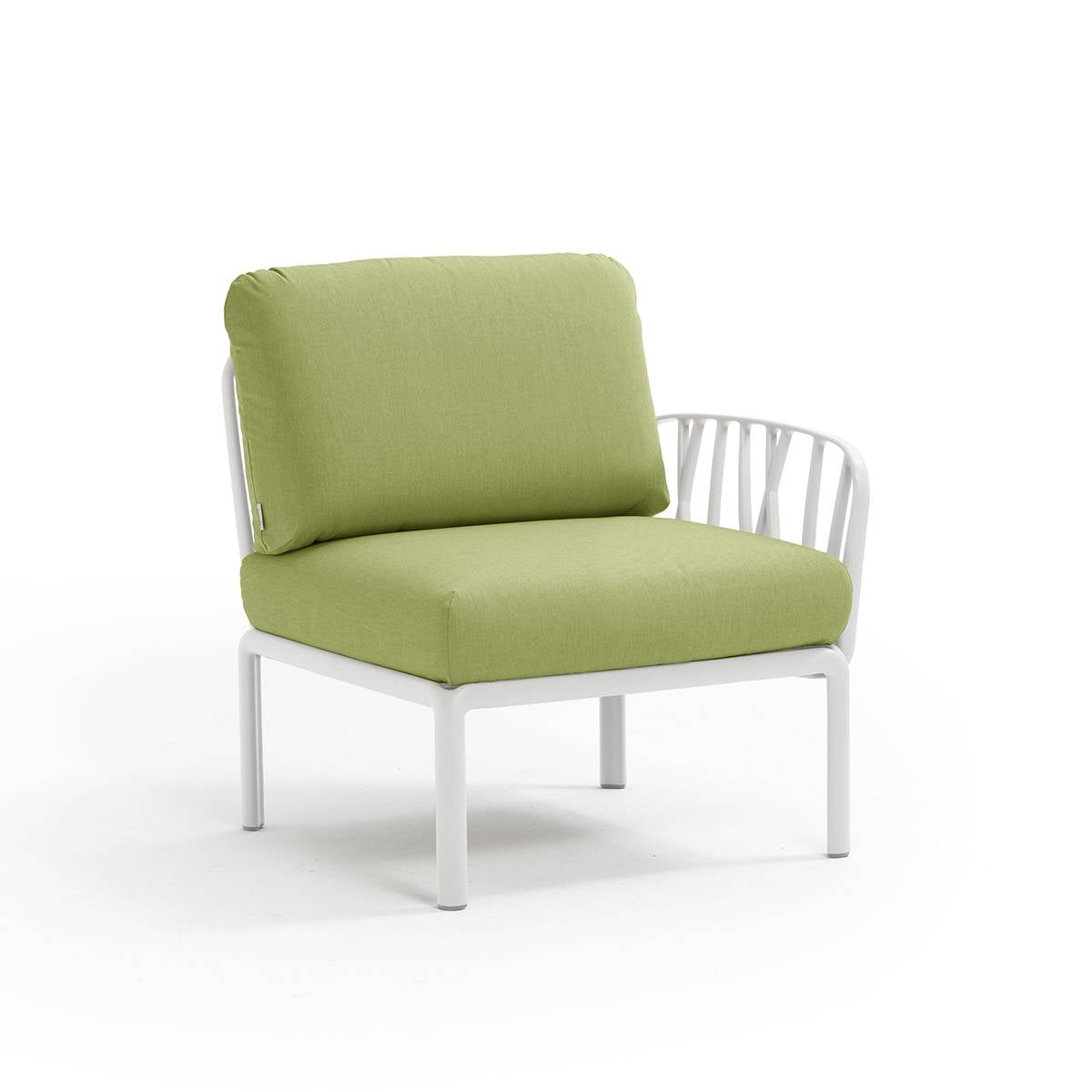 Komodo Elemento Terminale Dx/sx Cm.72x78x88h Bianco-avocado Sunbrella