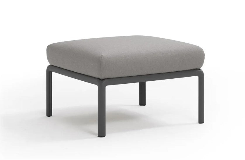Komodo Pouf 72x47,5h Antracite C/cuscino Grigio