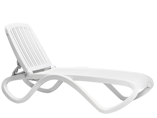 Tropico Lettino 170/194,5x69x91h Bianco