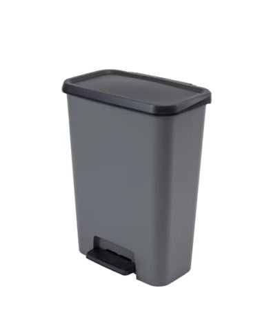 Pattumiera Compatta C/pedale Lt.50 Grigia
