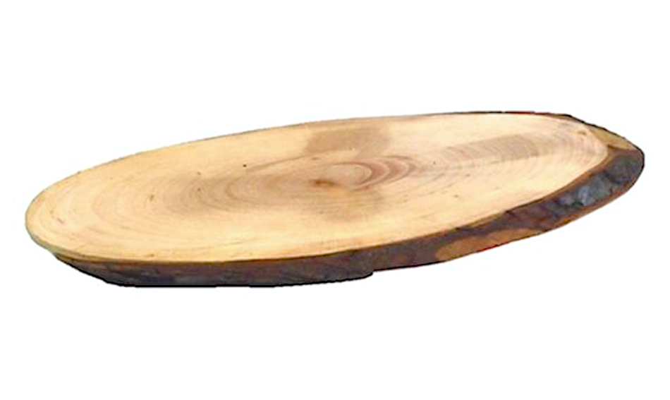 Tagliere Corteccia Ovale Cm.45x17x2h Ontano