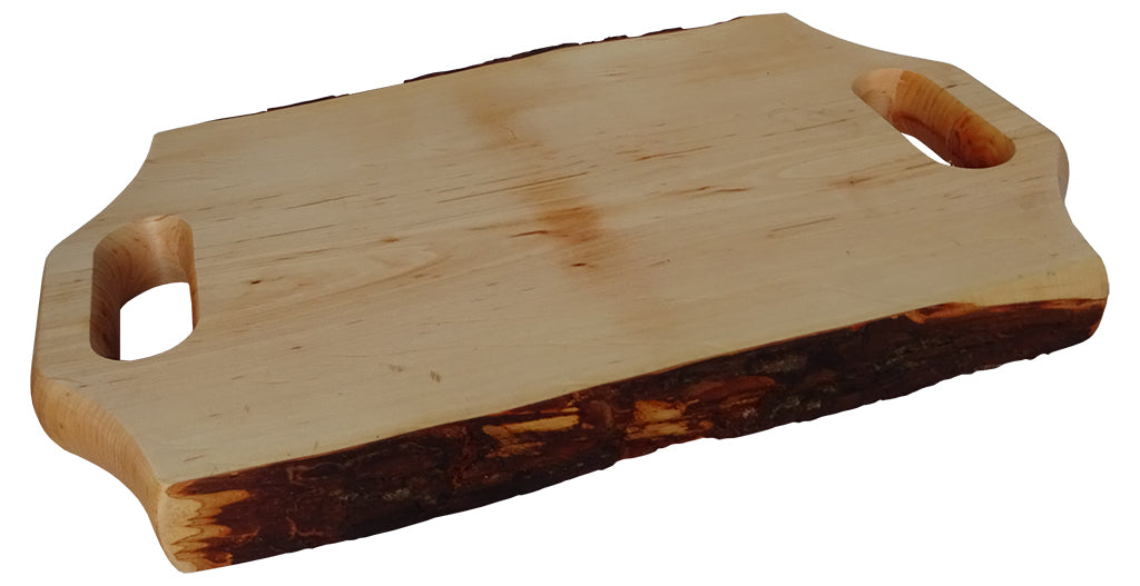 Tagliere Corteccia Cm.45x25x3,5h Con Maniglie