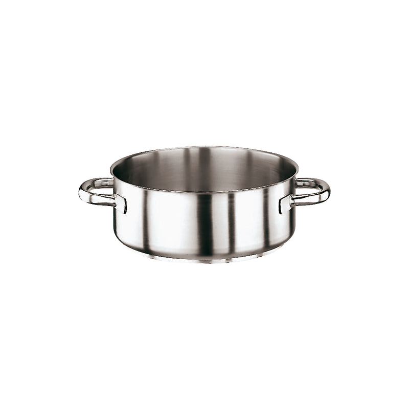 Serie 1000 Casseruola Bassa Inox Cm.28 H.9,5 Lt.5,8 2 Maniglie