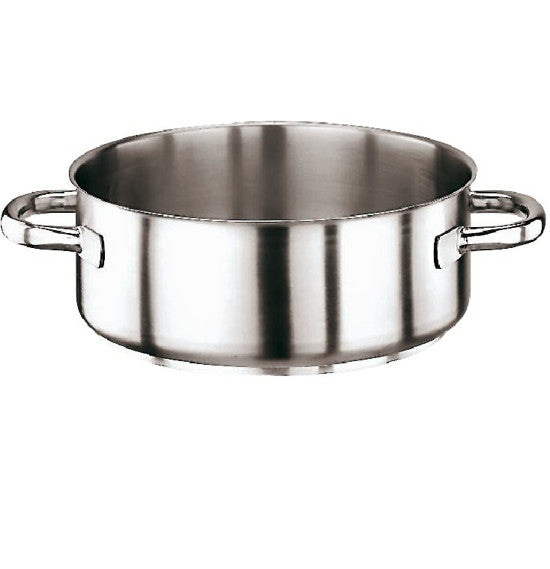 Serie 1000 Casseruola Bassa Inox Cm.36 H.13 Lt.13 2 Maniglie