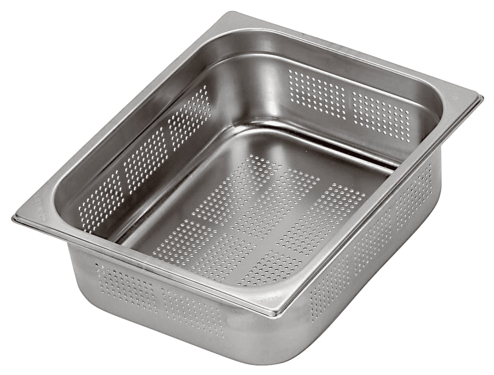 Gastronorm Bacinella Gn 2/1 H.65 Forata Mm.650x530 Inox