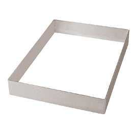 Rettangolo Acciaio Cm18x36 H5