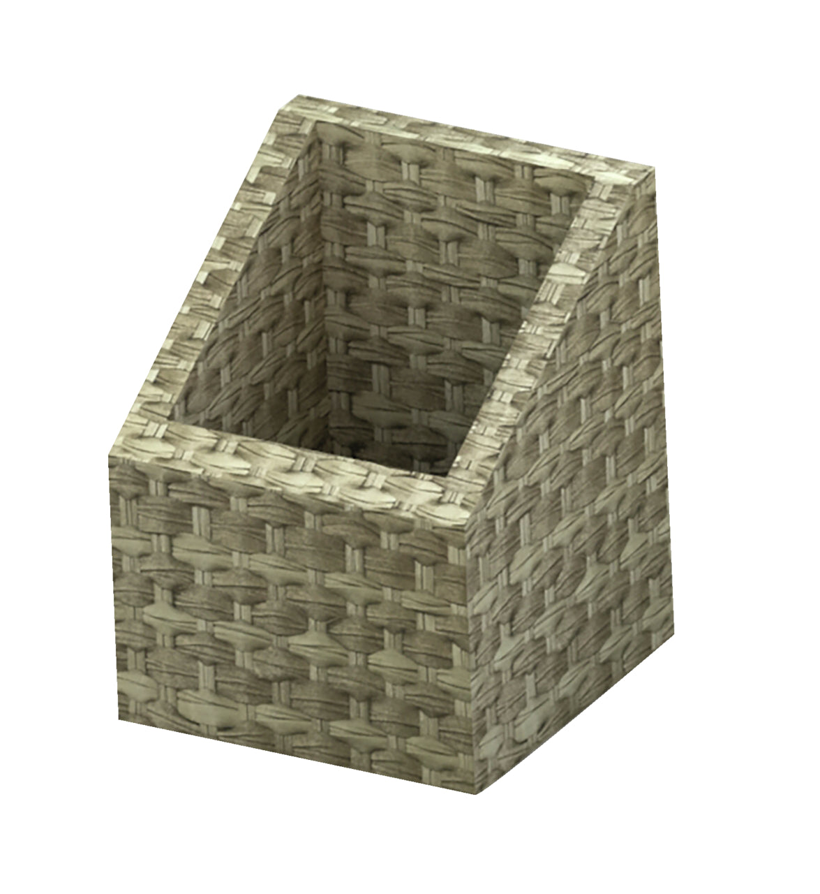 Contenitore Intrecciato Inclinato Pp Cm.11x11x14h