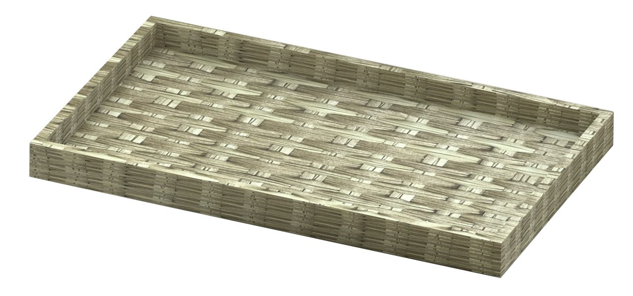 Vassoio Intrecciato Pp Cm.33x27x4h