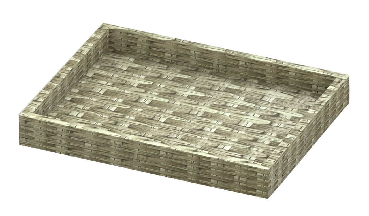 Vassoio Intrecciato Pp Cm.53x33x4h