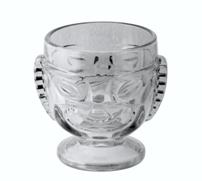 Maya Tiki Coppa Cm.10x11,5h Ml.500 Vetro Oscurato