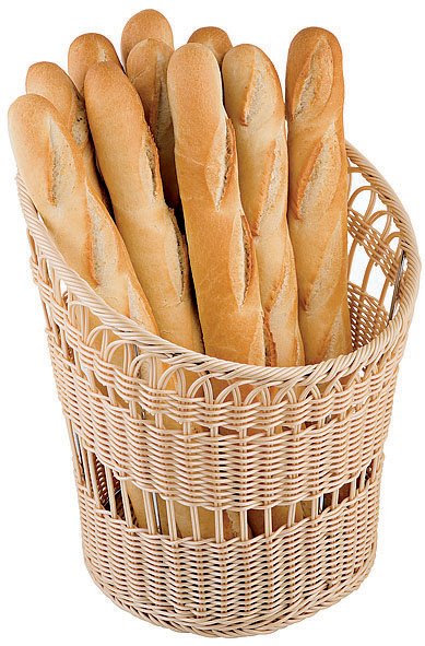 Cesta Porta Baguettes In Polirattan