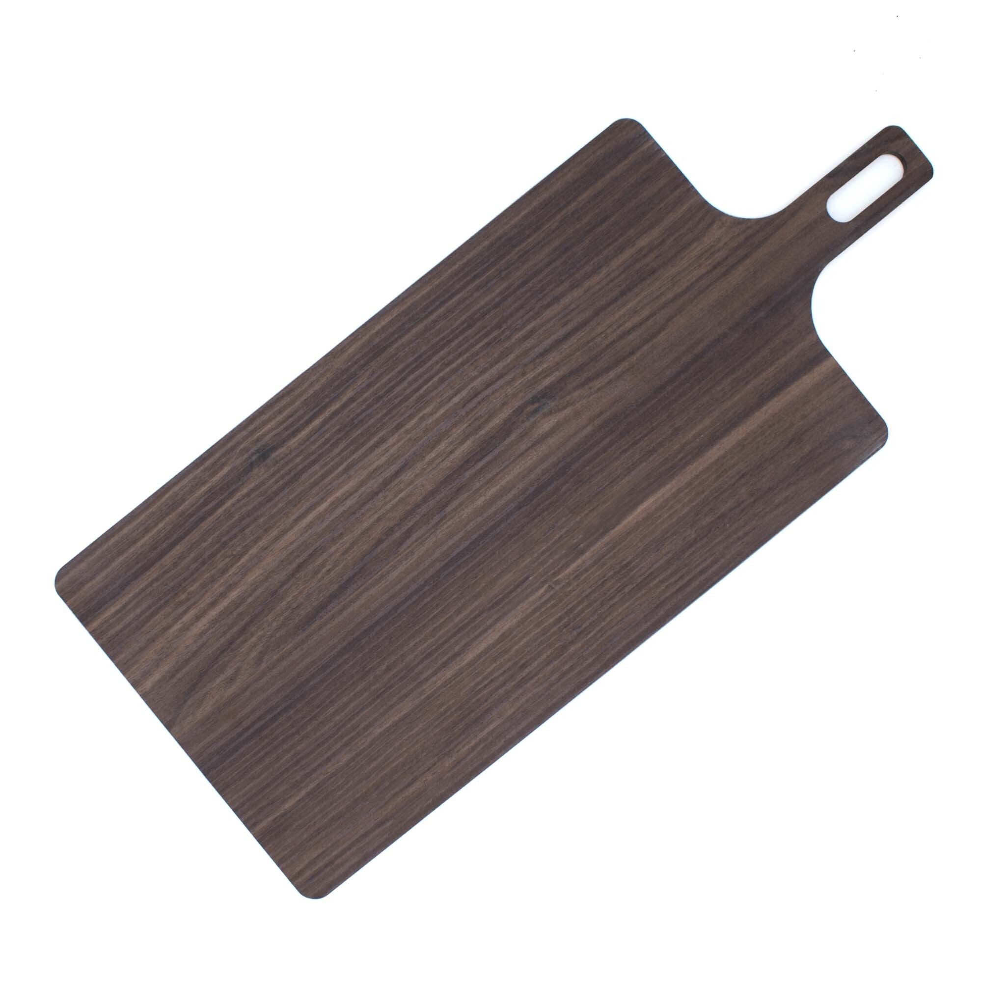 Tagliere Hpl Cm.24x20x0,5h Noce Con Manico (cm.34)