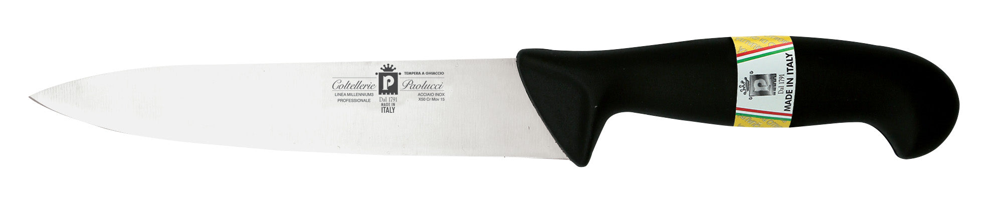 Coltello Cucina Cm.18 Acciaio Inox Manico In Nylon Paolucci