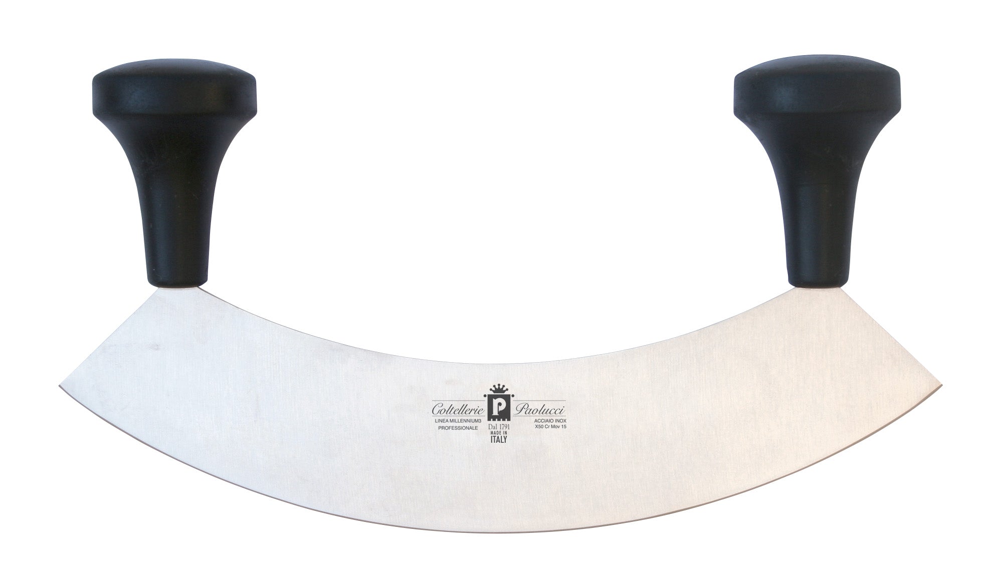 Manico Nylon Mezzaluna 26cm Inox