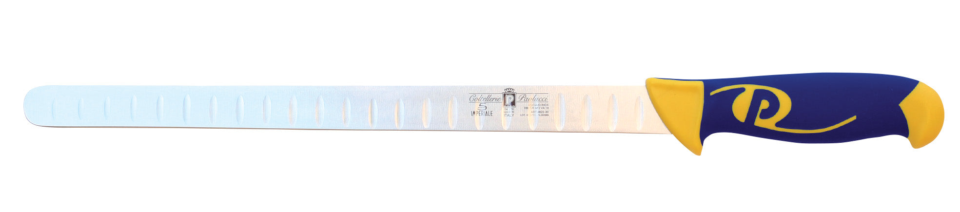 Coltello Salmone 30cm Alveolare Manico Doppia Iniezione