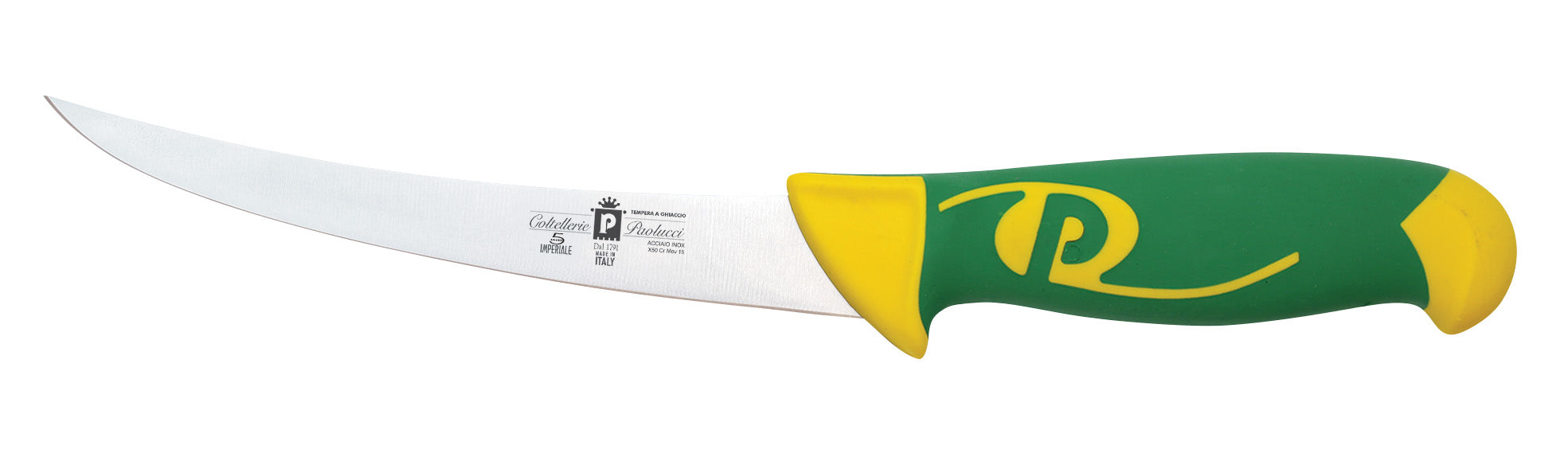 Coltello C/manico Doppia Iniezione 16cm Disosso Curvo
