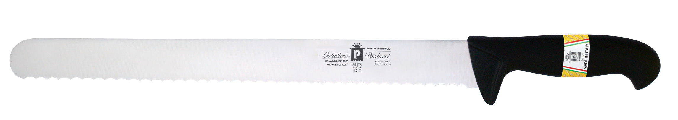 Manico Nylon Coltello Panettiere 33cm Inox