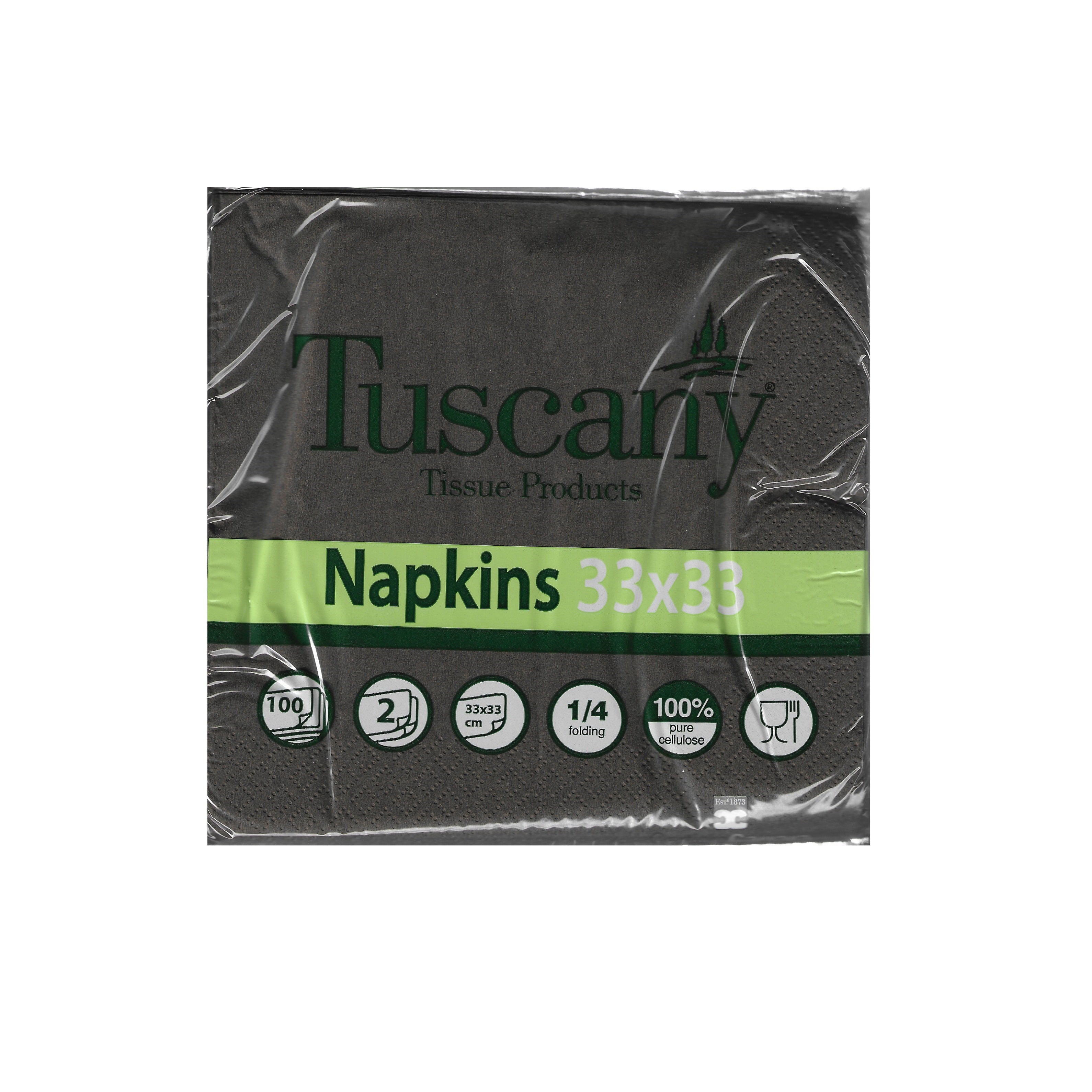 Tuscany Confezione 100 Tov.33x33 2v Marrone
