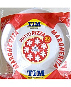 Confezione 20 Piatti Pizza Monouso Diametro Cm.31,5