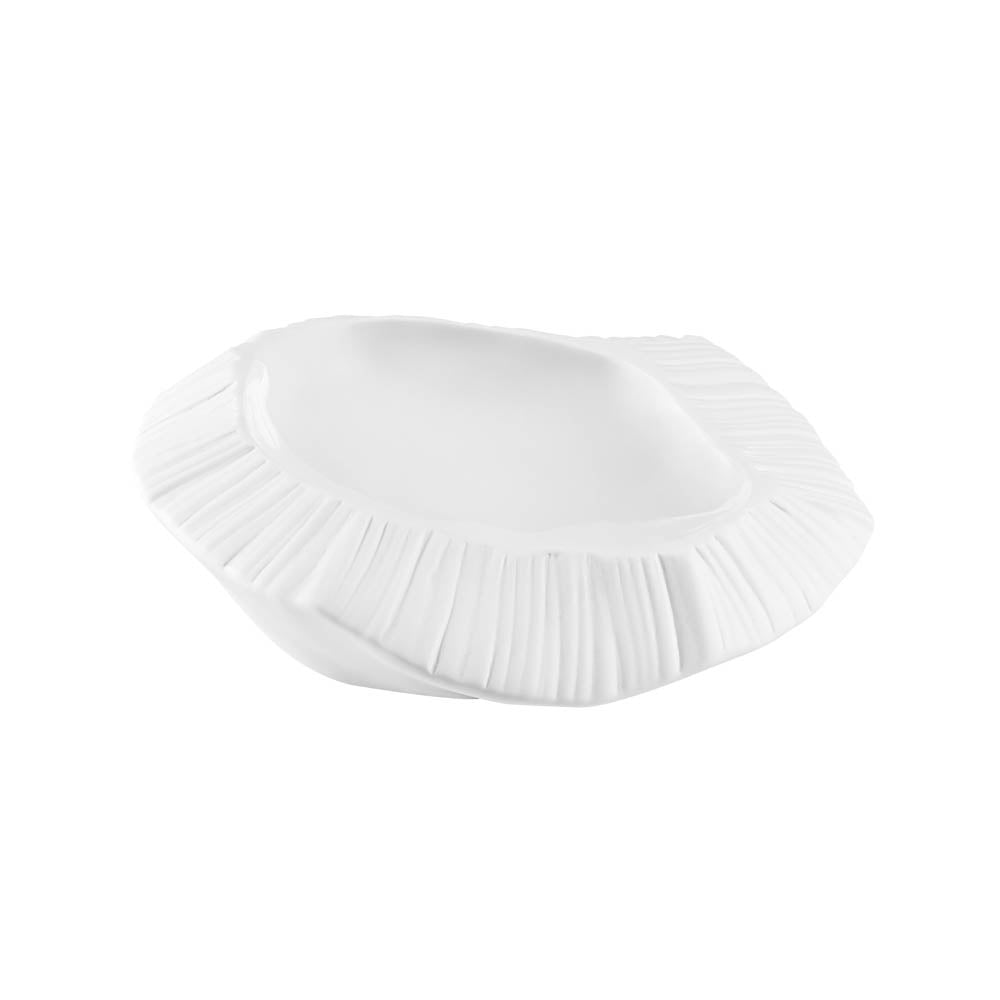 Sumisura Elementi Piatto Gourmet Origami Cm.23x22x6,5h Bianco