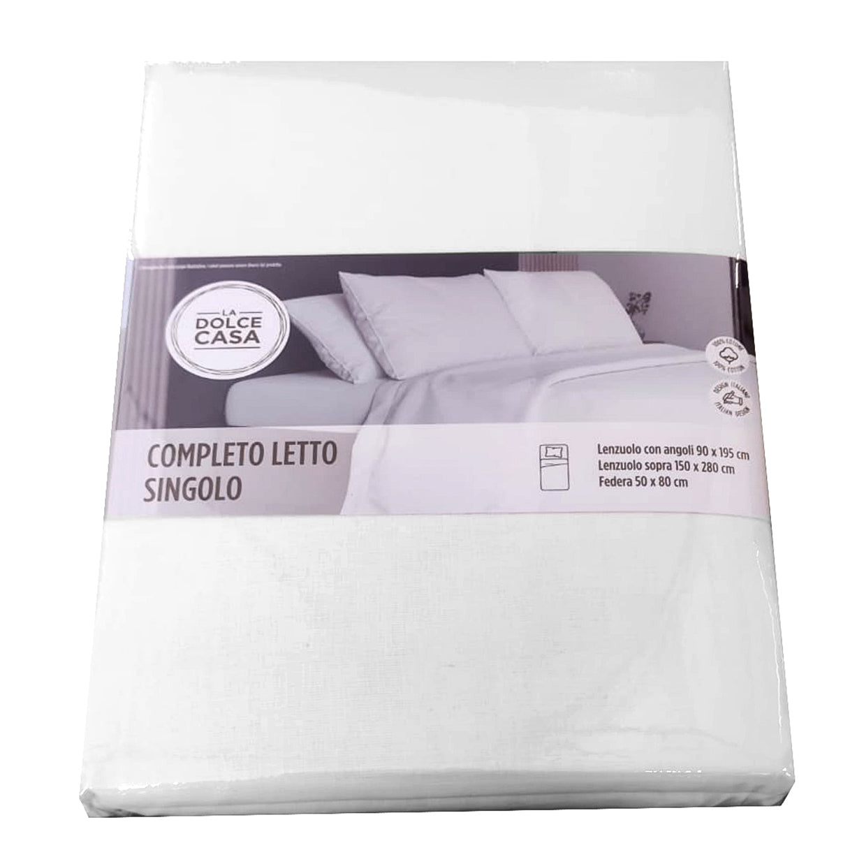 Completo Letto Singolo Bianco