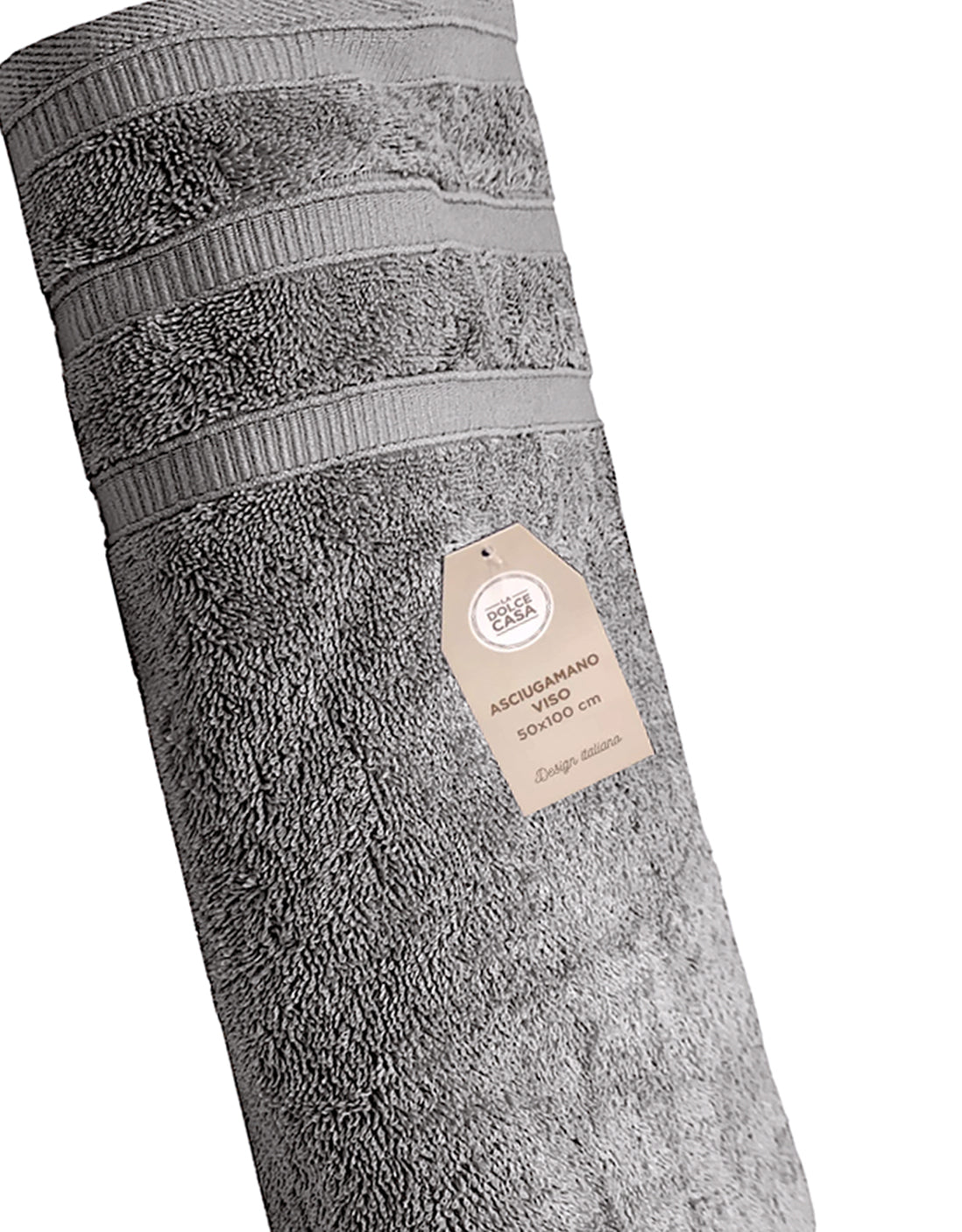 Asciugamano Viso Spugna Cm.50x100 Grigio Scuro