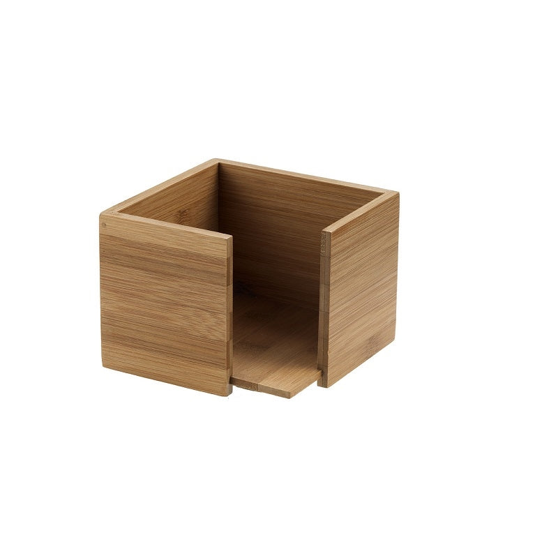 Portatovaglioli Cm.14x14x10 In Bamboo Naturale Leone Decorazioni