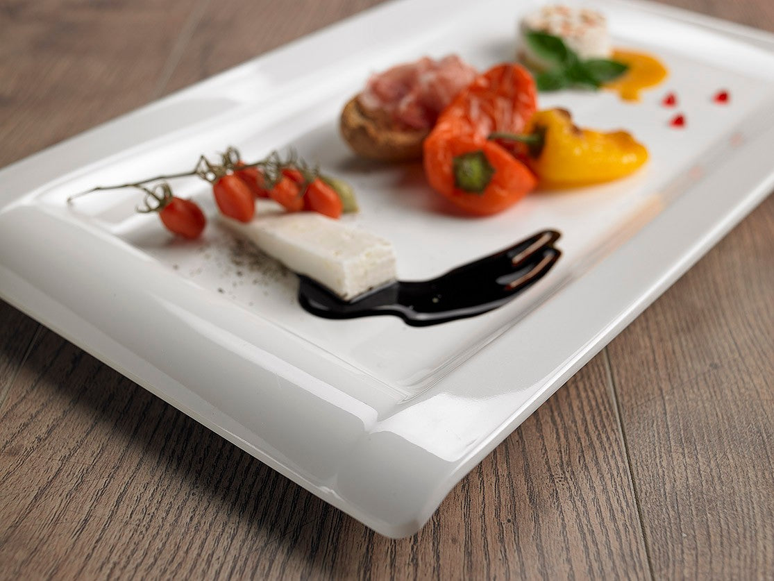 Vassoio Rettangolare 44x27x3h Bianco