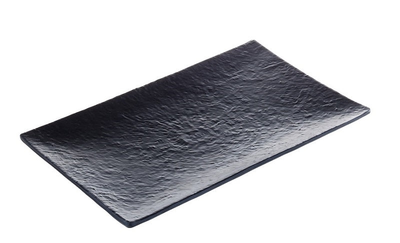 Maya Vassoio Rettangolare 40,5x26x3,8h Nero In Melamina Leone