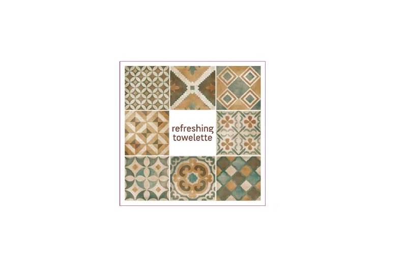 Mosaico Confezione 300 Salvietta Rinfrescante Tnt Cm.9x9