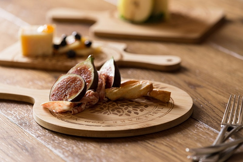 Tagliere Tondo In Bamboo Naturale Cm.30x1h