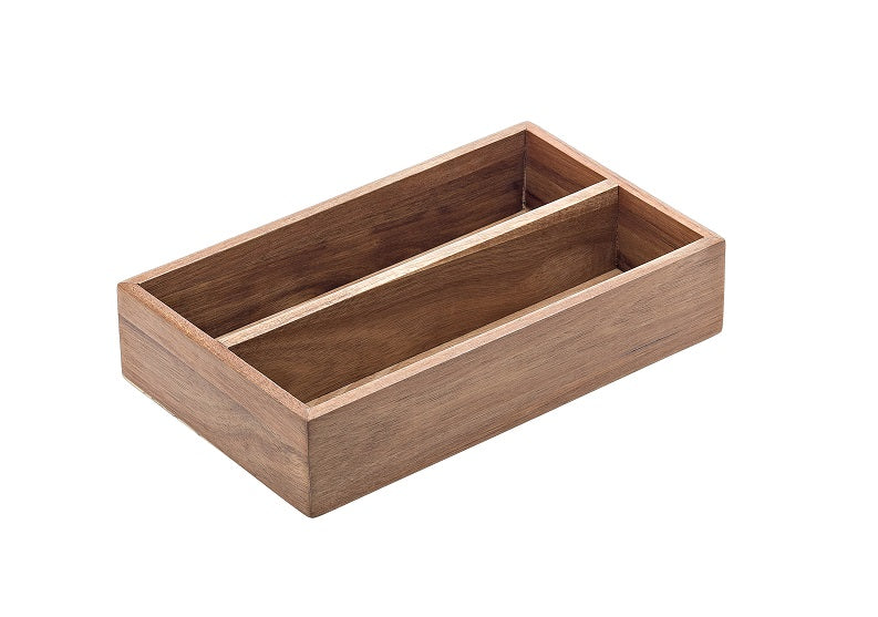 Acacia Portabustine/posate Cm.16,5x27,5x6h Naturale Leone