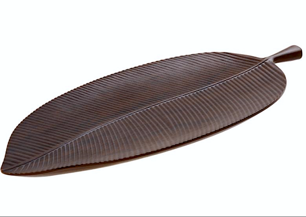 Vassoio Foglia Cm.84x25x3h Melamina Marrone