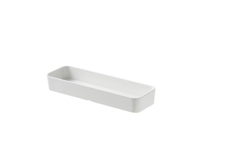 Vassoietto Melanina Cm.9,4x7,5x4h Bianco Bordo Dritto