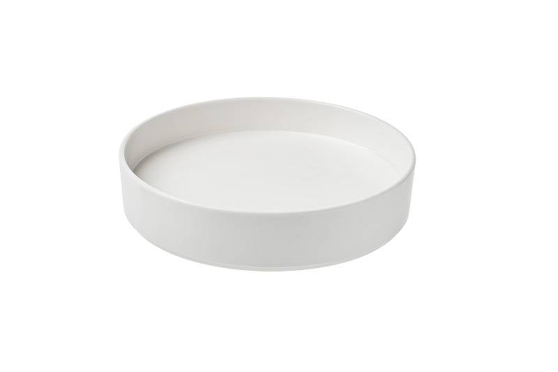 Piatto Con Bordi Dritti Cm.20,5x4,8 Bianco
