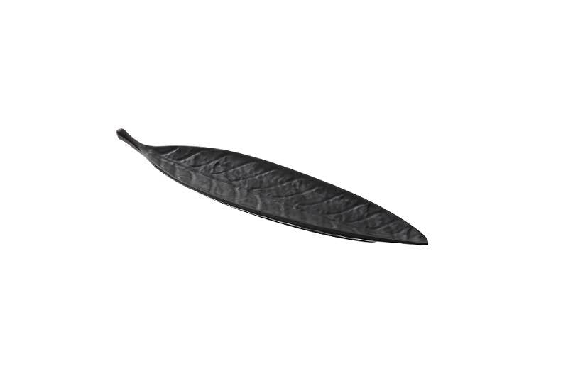 Foglia Cm.41x9,5x3 Nero