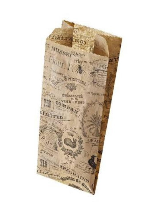 Vintage Cf 1000 Sacchetto Carta Antigrasso Cm.12x9x28h