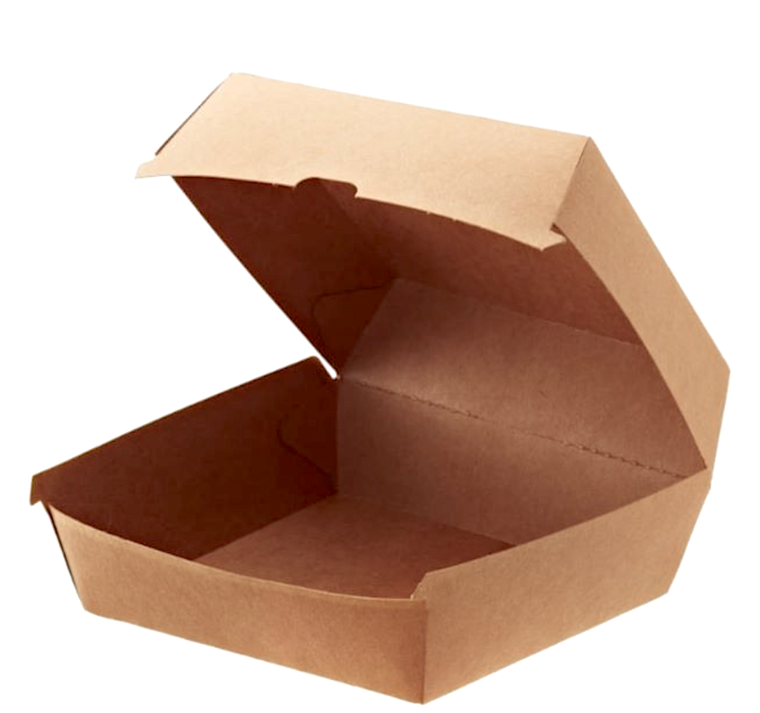Kraft Cf 50 Box Hamburger Cm.10,5x10,5x8,5h Avana
