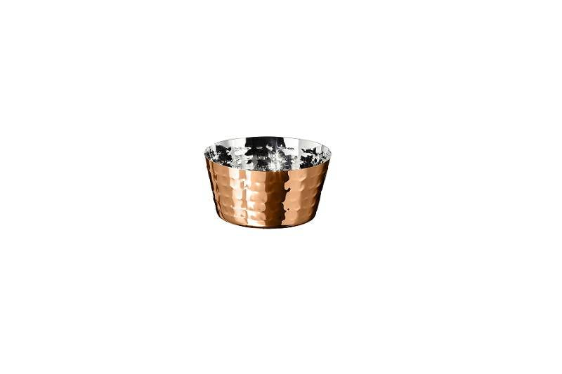 Ciotolina Cm.8x5 Acciaio Martellato Rame