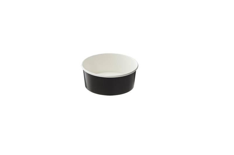 Confezione 24 Insalatiere Cm.15x6 Ml.750 Carta Colore Nero