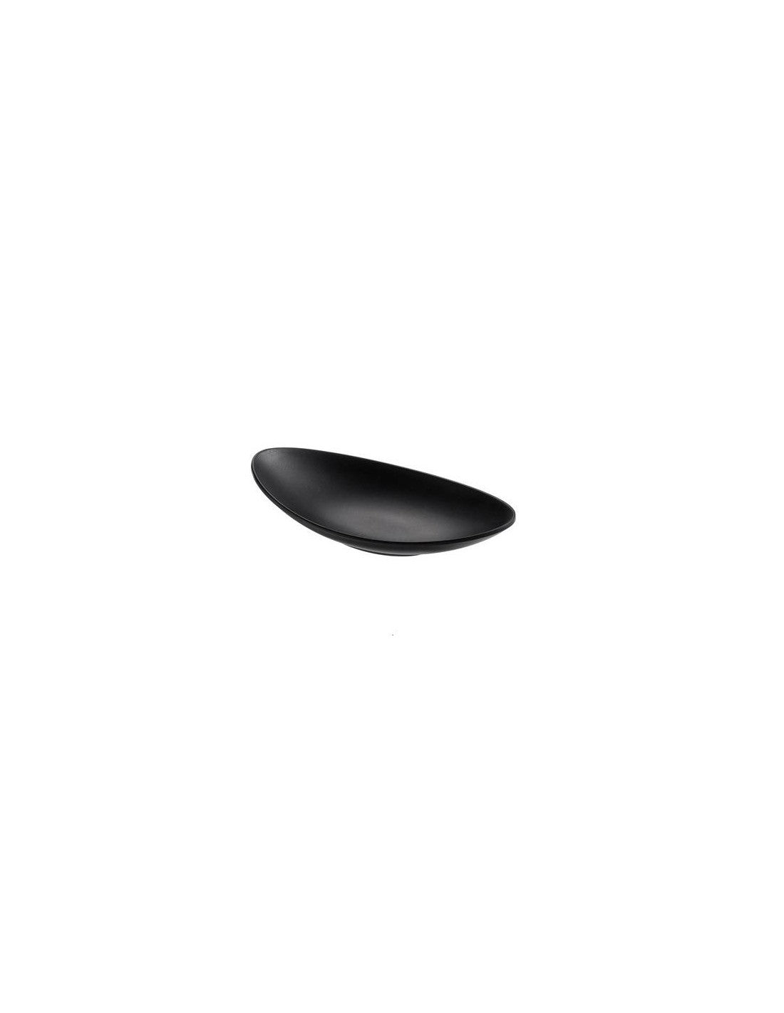 Piatto Ovale Cm.25x13,6xh.4,3 Nero