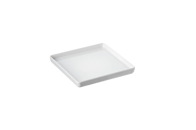 Piatto Quadrato Cm.12x12x1,3 Bianco