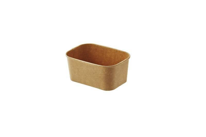 Take Away Cf 24 Insalatiera Rettangolare Ml.1000 Avana Cm.17,3x12,3x7,